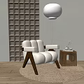 Modern single sofa 3d model