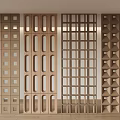 Silent wind screen partition 3d model