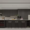 Modern Minimalist Open Concept Dining And Living Space With Integrated Kitchen And Stylish Pendant Light