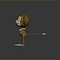 Monkey Cartoon Monkey Anime Monkey Stylized Monkey Fantasy Style Monkey Toy 3d model