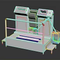 Industrial Sanitizing Equipment With Metal Structure Control Panels And Foot Pedal
