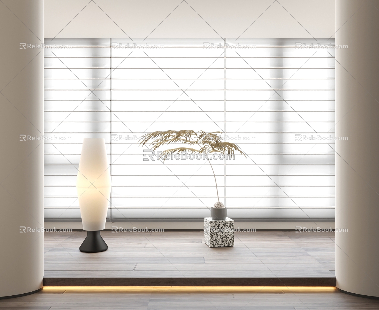 Modern Curtains 3d model