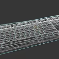 Black Full Size Computer Keyboard With Numeric Keypad And Sleek Design