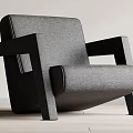 Modern Single Sofa 3d model