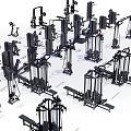 Complete Collection Of Fitness Equipment With Various Training Machines For Home And Gym