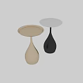 Golden Teardrop Shaped Base Dining Table For Modern Elegant Home Decor