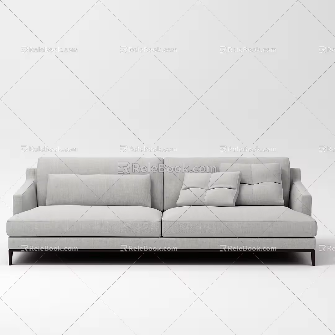 Modern double sofa 3d model
