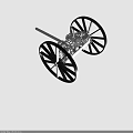 Detailed Vintage Mechanical Device With Metal Gears Wheels And Axle
