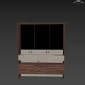 Modern Bathroom Vanity With Light Stone Countertop Wooden Cabinets And Mirror Above