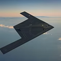 Advanced Stealth Fighter Jet Flying Over Mountain Ranges With Sleek Aerodynamic Design At High Altitude