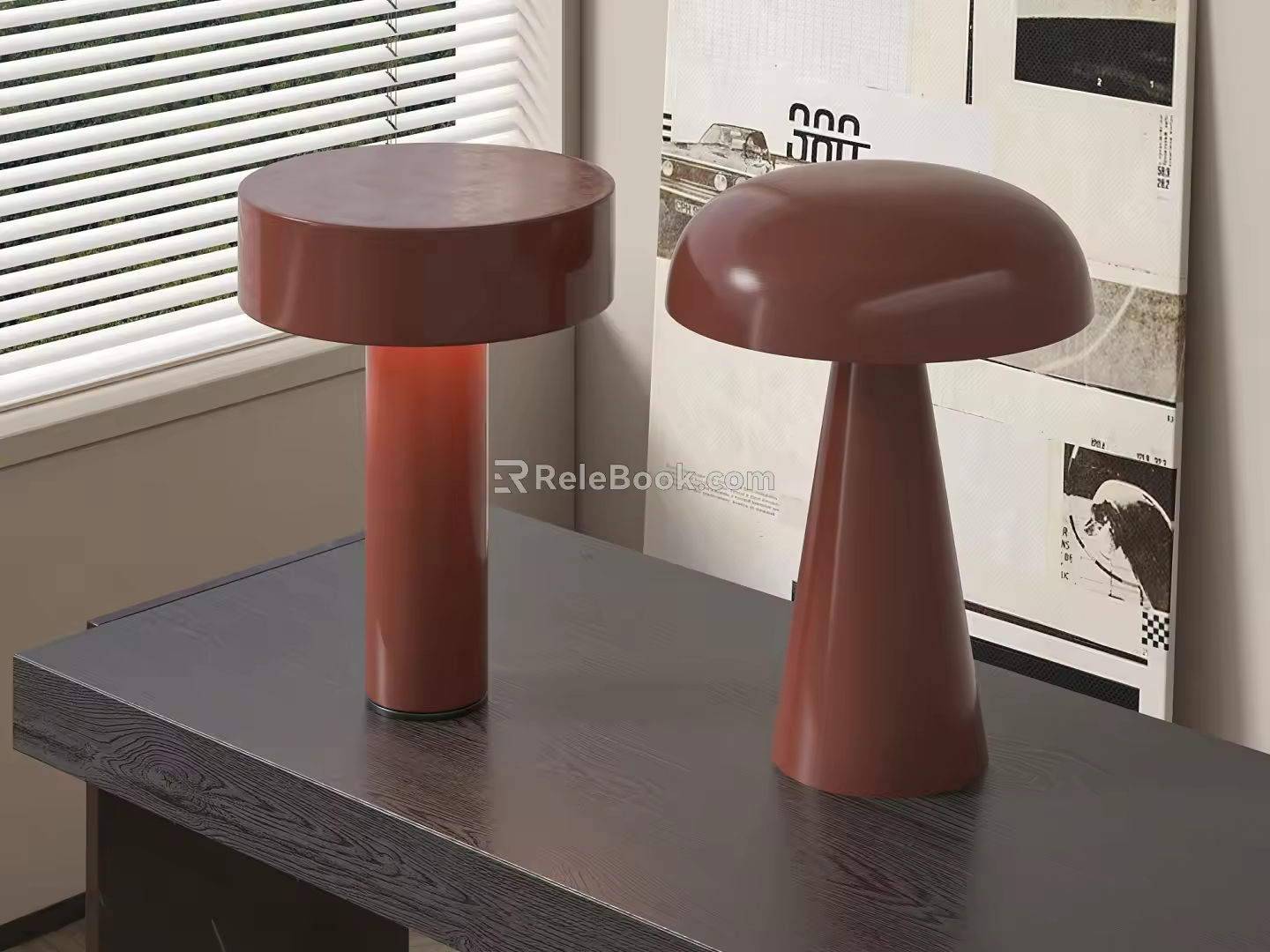 Modern minimalist table lamp 3d model