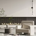 Modern Casual Sofa Combination Single Sofa 3d model