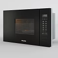 Modern Miele Black Microwave Oven With Digital Display And Control Panel