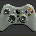 White Gaming Controller With Joysticks And Colorful Buttons For Electronic Gaming Devices