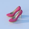 Shoes High Heels Casual Shoes 3d model