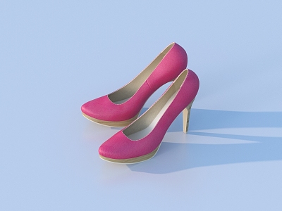 Shoes High Heels Casual Shoes 3d model