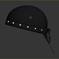 Hat Hat Realistic Punk Leather Hat 3d model