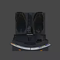 Racing simulation game machine 3d model