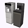 Modern Home Water Dispensers As Daily Appliances With Control Panel And Water Outlet