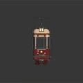 Retro Bus Electric Bus Electric Bus 3d model