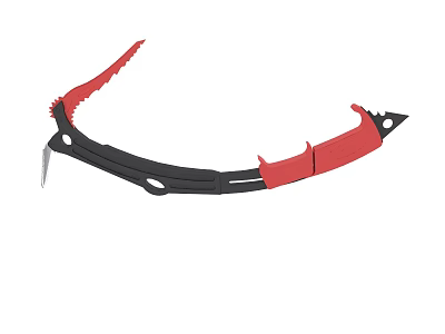 Red And Black Multi Functional Utility Tool With Sharp Blade And Handle Grip 3d model