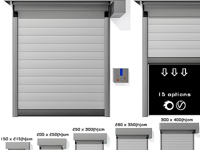Swing Door With Various Sizes 15 Options And 3D Design Features 3d model