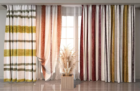 Curtains 3d model