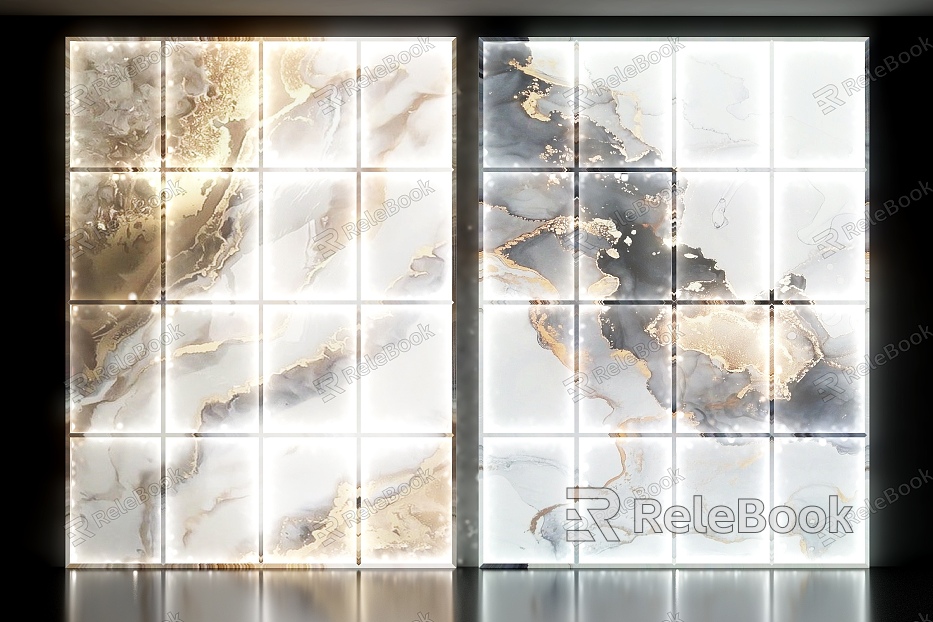 Transparent stone transparent stone wall plate transparent stone background wall model