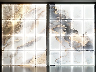 Transparent stone transparent stone wall plate transparent stone background wall model