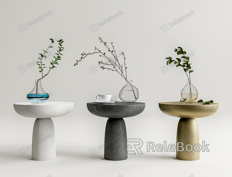 Modern corner table model