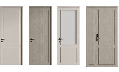 Modern swing door 3d model