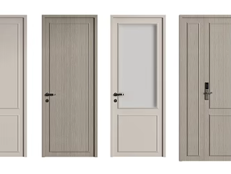 Modern swing door 3d model