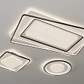Modern Minimalist Rectangular Ceiling Light With Sleek Design And LED Glow 3d model