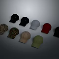Assorted Colorful Baseball Caps With Various Styles And Multiple Colors