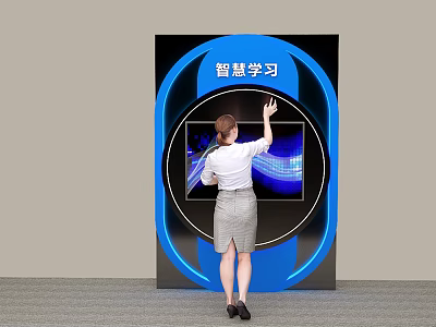 Modern interactive touch screen 3d model Modern interactive touch screen 3d model