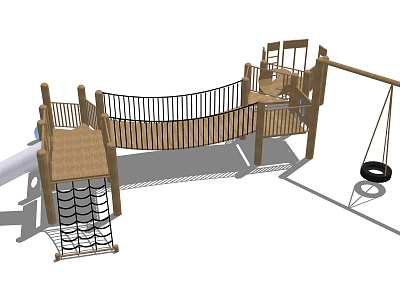 Modern play equipment children's activity field model