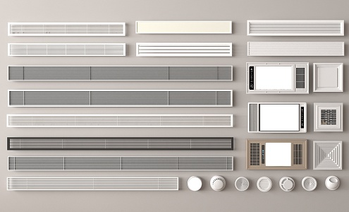 Air Conditioning Air Outlet Central Air Conditioning Ventilation Fan Heater Yuba New Return Air Outlet Swirl Air Outlet 3d model