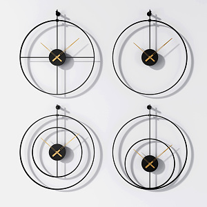 Modern clock wall clock 3d model