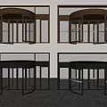 Modern Revolving Doors With Brass Black Silver Frames And Glass Panels For Lobby Entrance