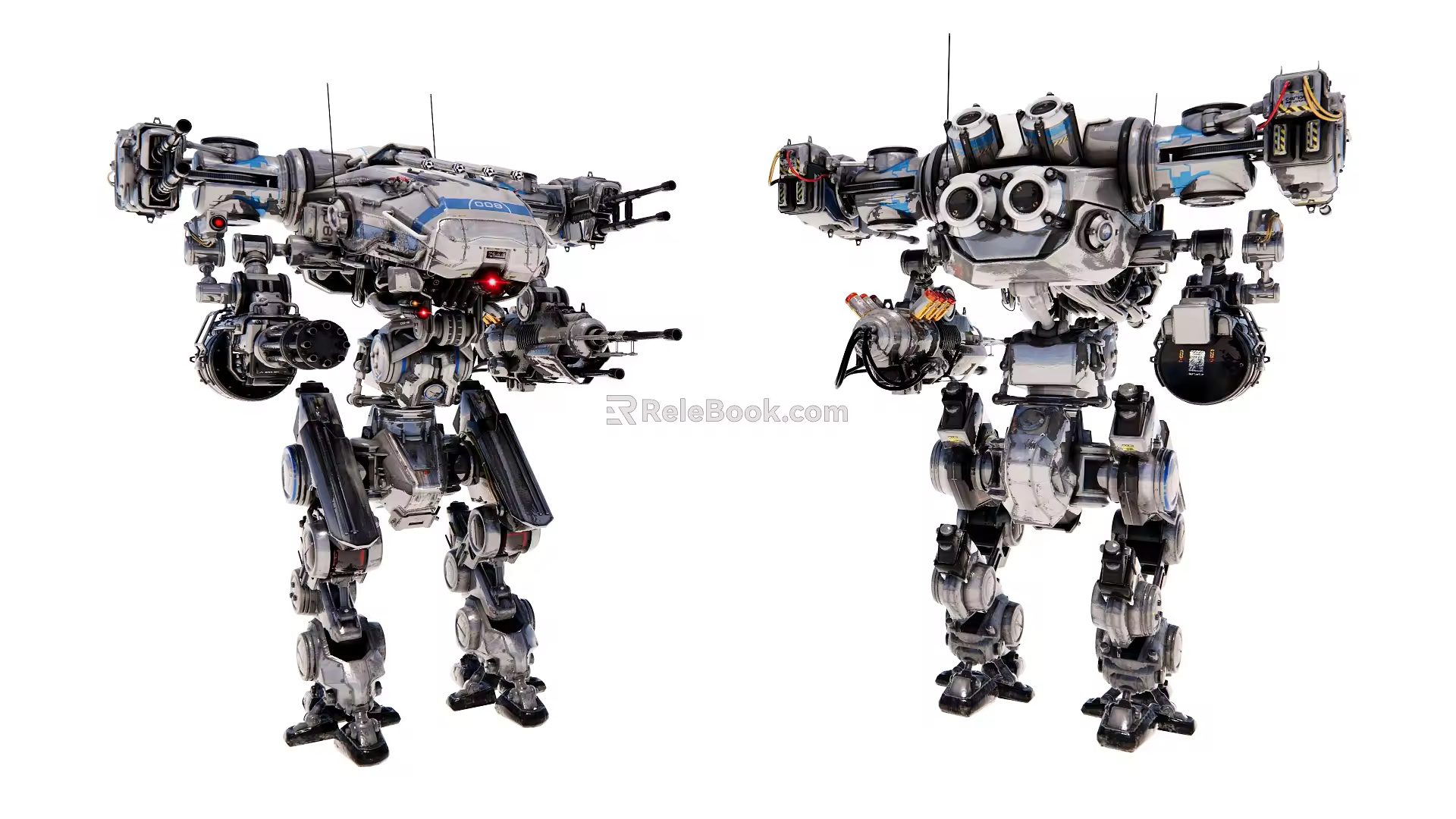 Modern robot mechanical armor 3d model