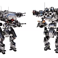Modern robot mechanical armor 3d model