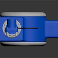 Blue Industrial Measuring Instrument With Dial Gauge Cable And Connector