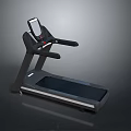 Modern Household Treadmill With Display Screen Handles And Comfortable Running Belt 3d model