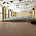 Modern Conference Hall Report Hall 3d model