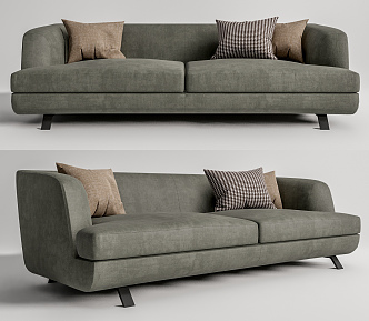 Modern double sofa 3d model