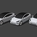 Silver Sleek Modern Sedan With Streamlined Body Alloy Wheels And LED Headlights