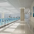 Spacious Modern Gym Interior Featuring Treadmills Dumbbells And Health Motivational Sign
