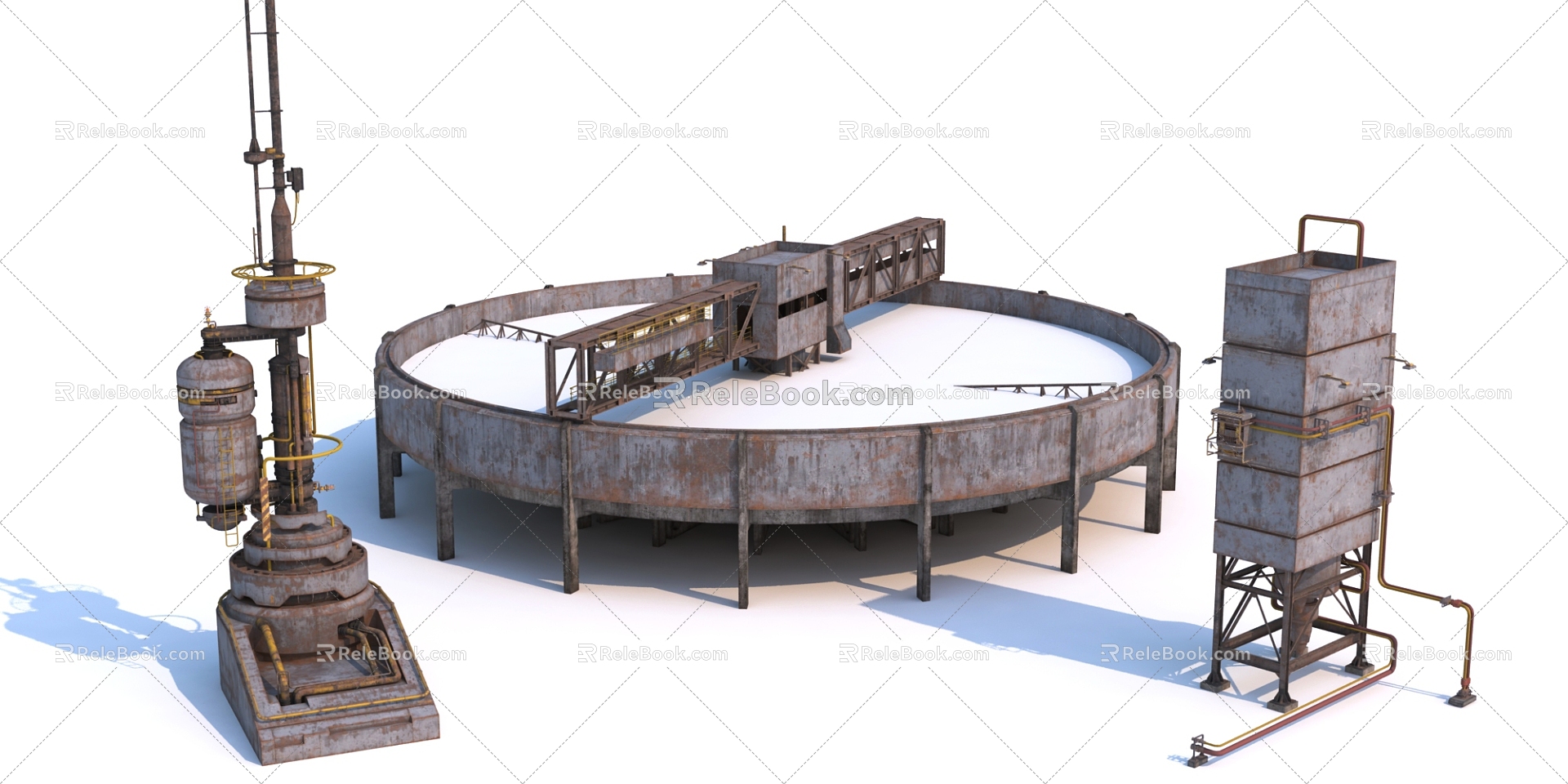 Plant Industrial Equipment Steel Plant Equipment Oil Refinery Equipment Industrial Equipment Combination Large Industrial Equipment Steel Plant Chemical Equipment Large Chemical Machinery 3d model