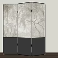 Middle Ancient Screen 3d model