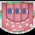2025 National Fitness Indoor Sports Venue With Table Tennis Tables Spectator Seats And Colorful Decorations